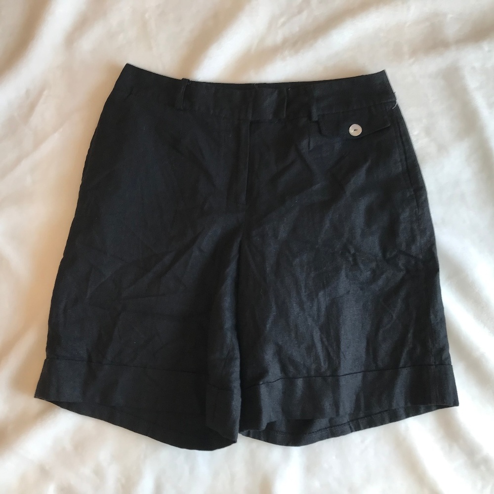 Hanna & Gracie linen rayon bermuda s…